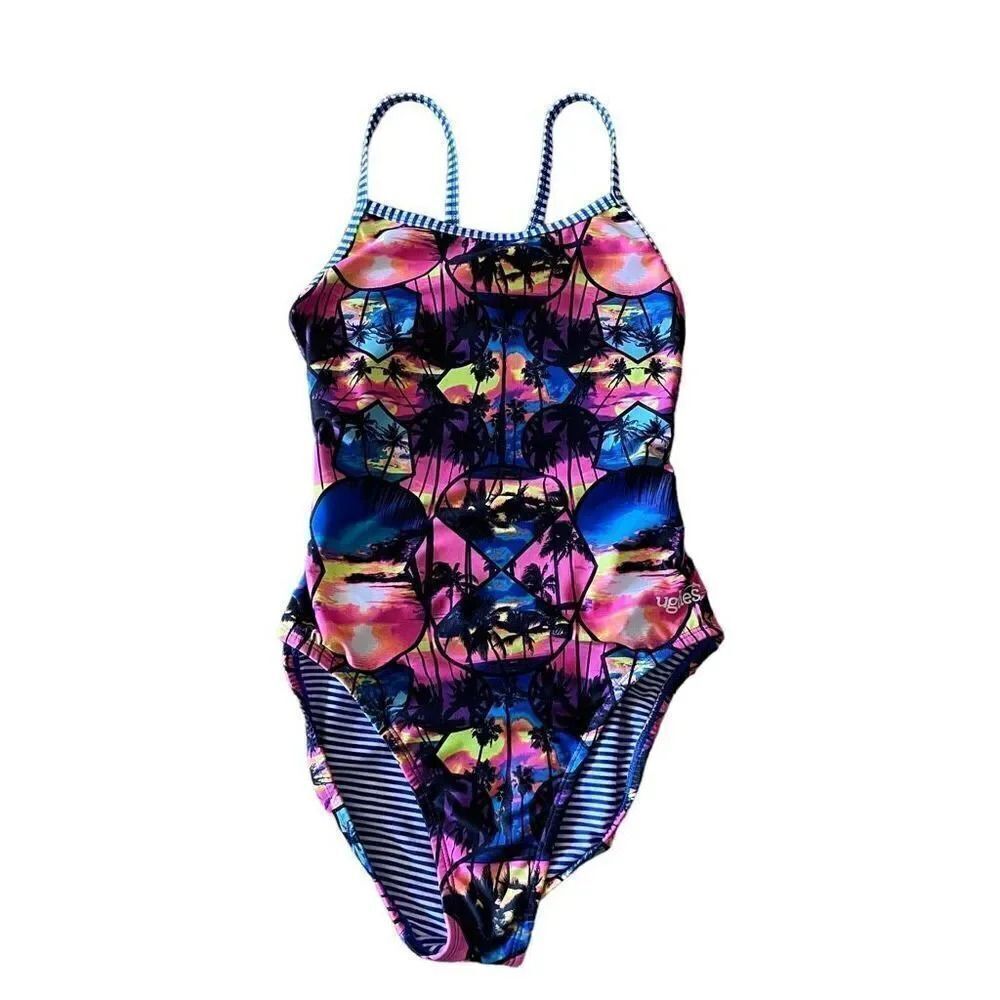 Dolfin Uglies Performance Tropical Beach Sunset Pattern Sz 36 - Picture 2 of 12
